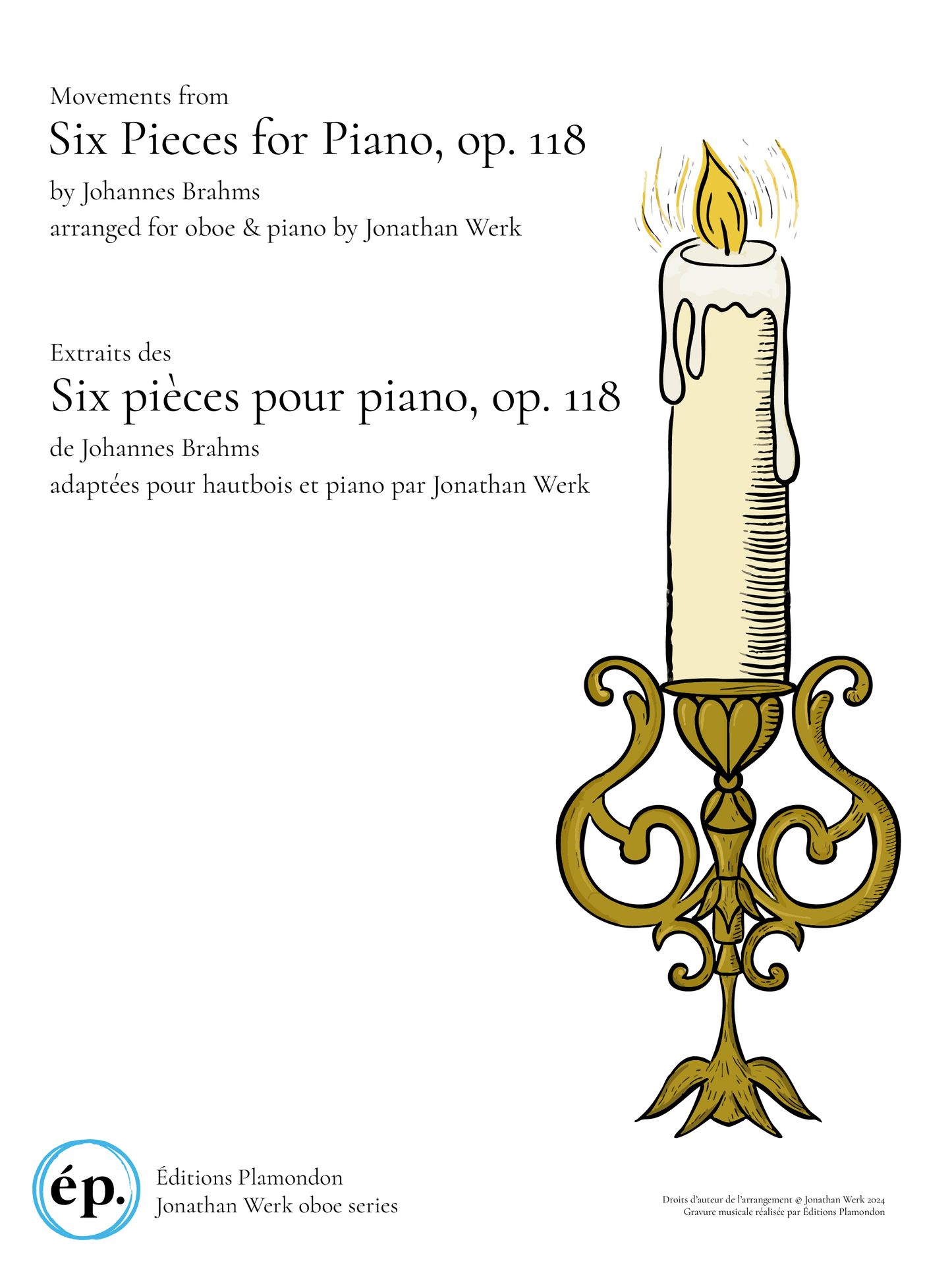 Six pièces, op. 118 de Brahms adaptées pour hautbois et piano