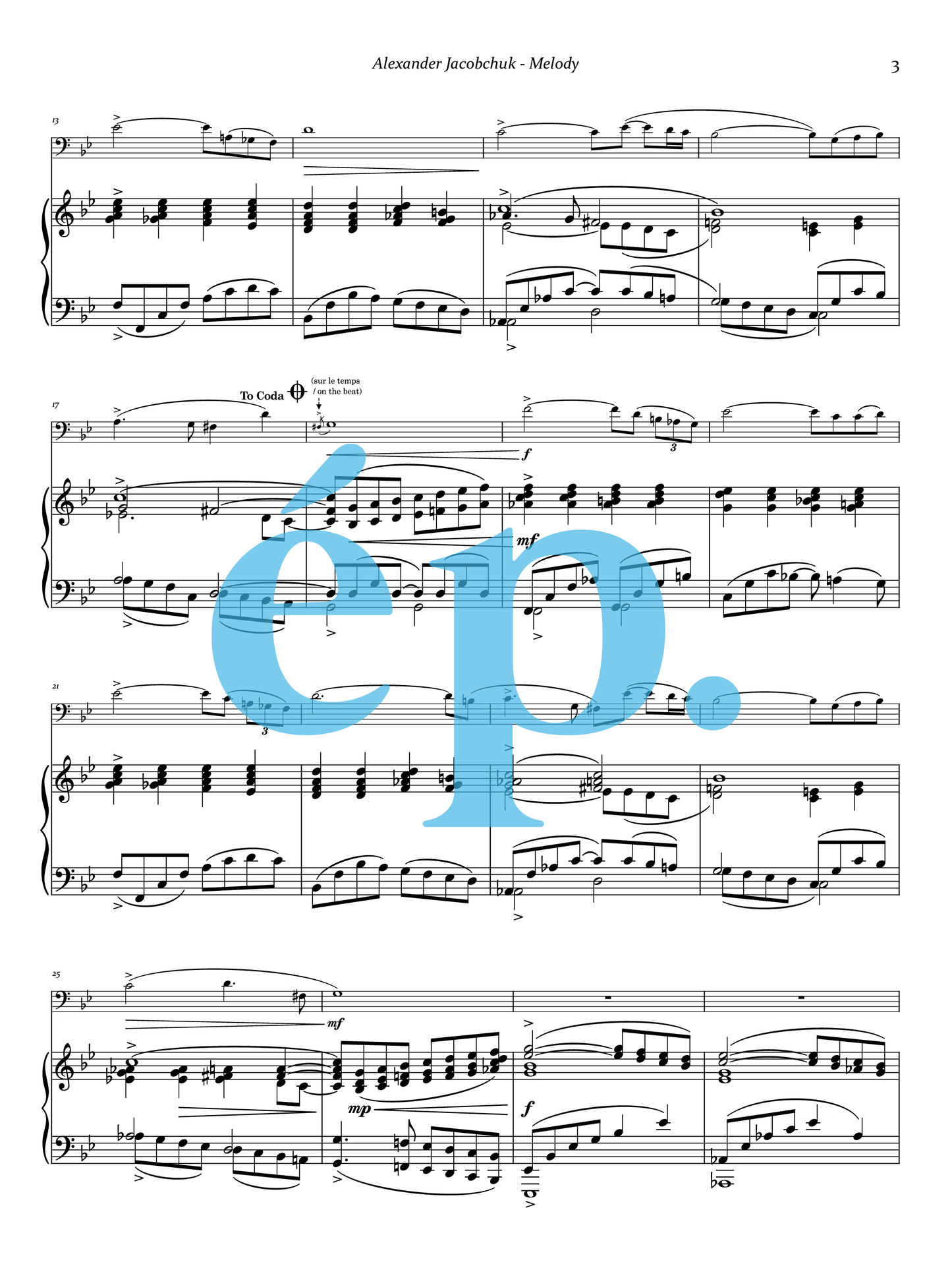 Quatre pièces intermédiaires pour basson et piano d'Alexander Jacobchuk