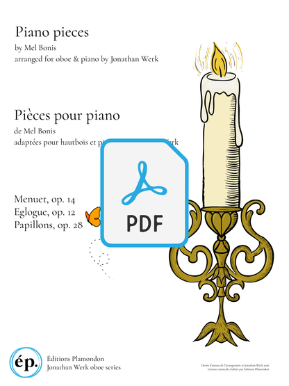 Piano pieces by Mel Bonis arranged for oboe & piano [Digital Download]