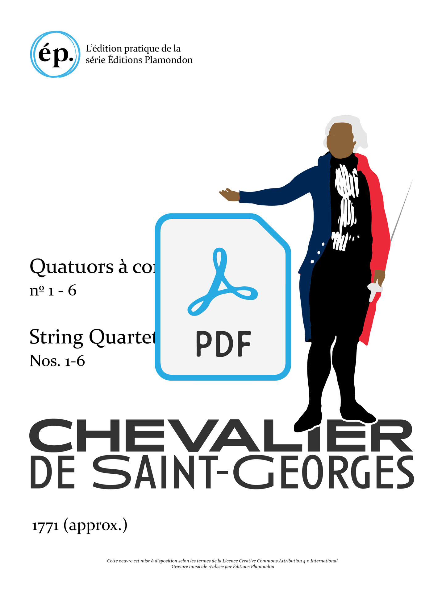 Chevalier de Saint-Georges' String Quartets, op.1 [Digital Download]