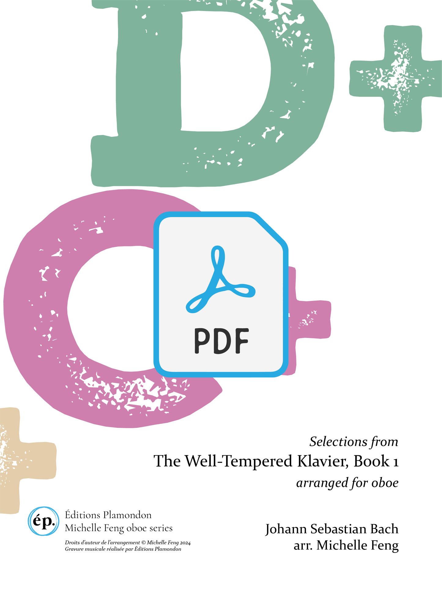 Selections from The Well-Tempered Klavier, Book 1 arranged for oboe [Digital Download]