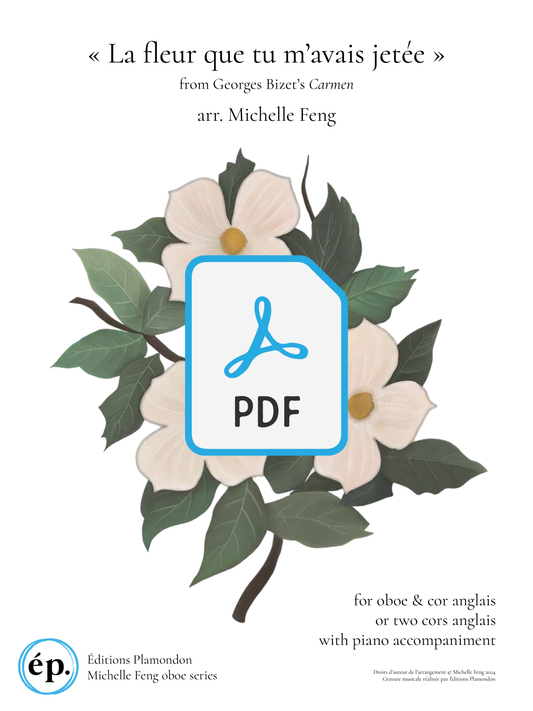 La fleur que tu m’avais jetée from Bizet's Carmen for oboe & cor anglais or two cors anglais with piano [Digital Download]