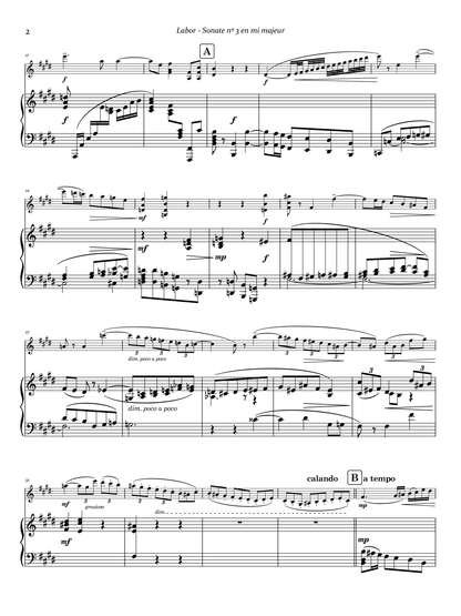 Josef Labor's Sonata No. 3 in E major for violin & piano left hand [Digital Download]