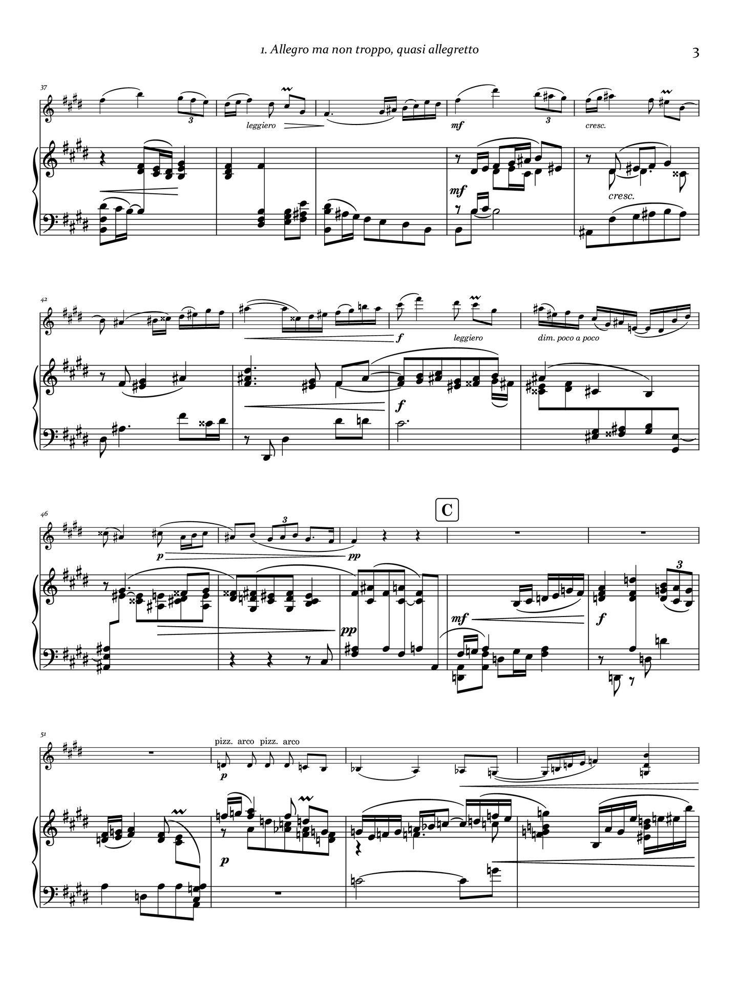 Josef Labor's Sonata No. 3 in E major for violin & piano left hand