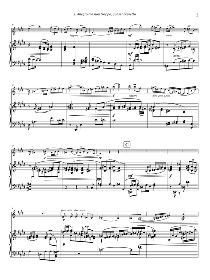 Josef Labor's Sonata No. 3 in E major for violin & piano left hand [Digital Download]