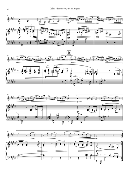 Josef Labor's Sonata No. 3 in E major for violin & piano left hand [Digital Download]