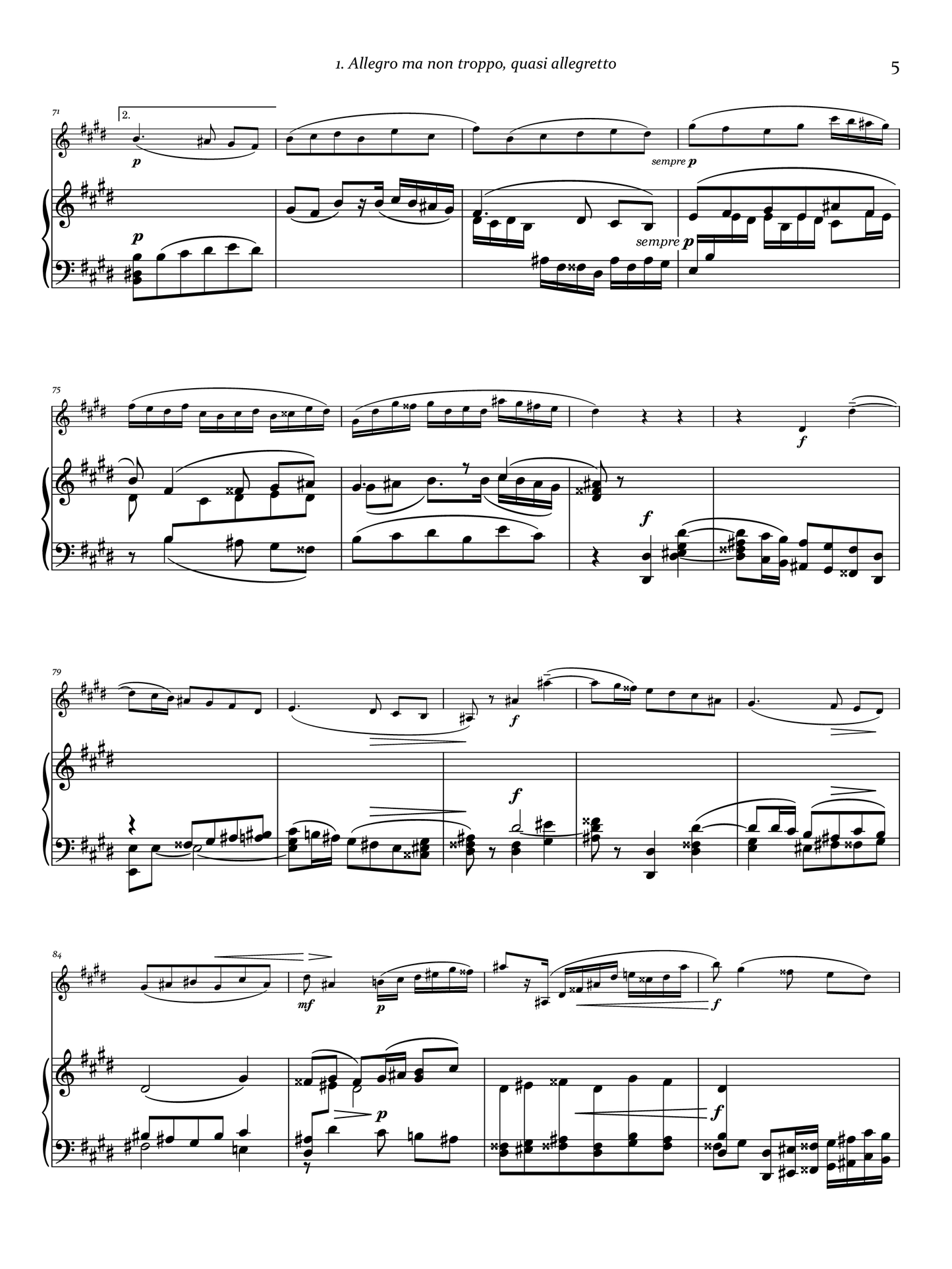 Josef Labor's Sonata No. 3 in E major for violin & piano left hand