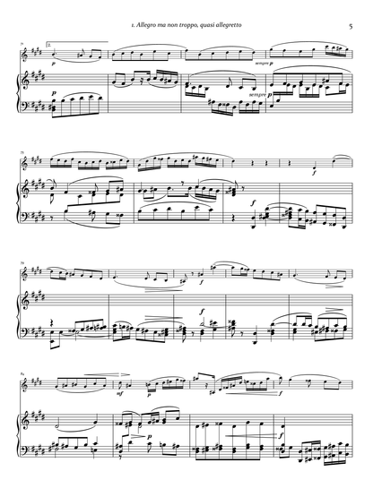 Josef Labor's Sonata No. 3 in E major for violin & piano left hand [Digital Download]