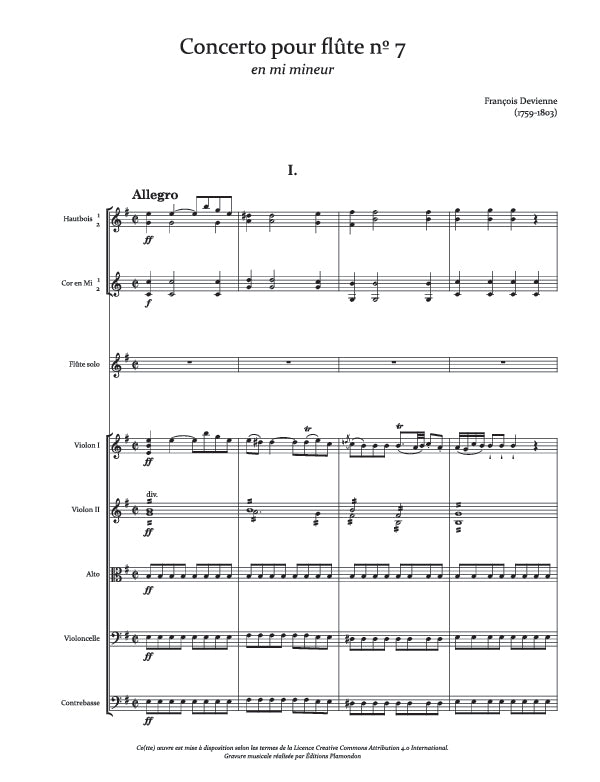 Devienne Flute Concerto No. 7